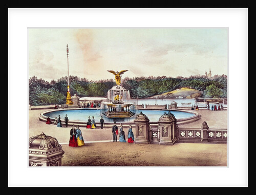 Bethesda Fountain, Central Park, New York by American School