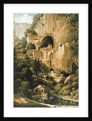 Chateau of Luegg or Predjama, near Trieste by Louis Francois Cassas