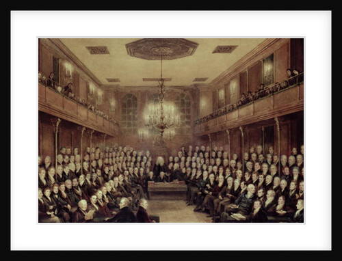 The House of Commons in Session by English School