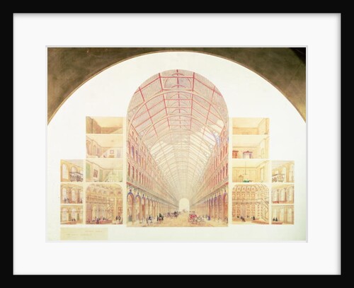 Section perspective of the proposed Great Victorian Way, c.1854 by Joseph Paxton