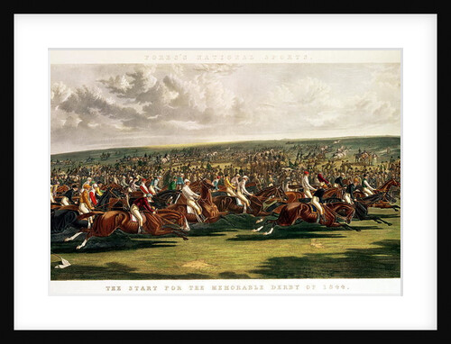The Start of the Memorable Derby of 1844 by John Frederick Herring Snr