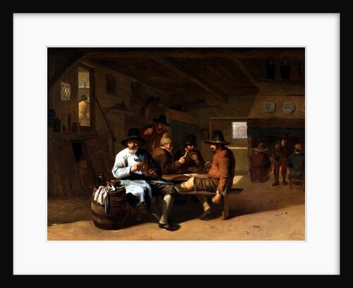 A Tavern Interior with cardplayers, 17th century by Job Berckheyde