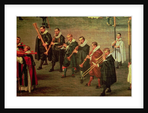 Musicians taking part in The Ommeganck in Brussels on 31st May 1615: Procession of Notre Dame de Sablon by Denys van Alsloot