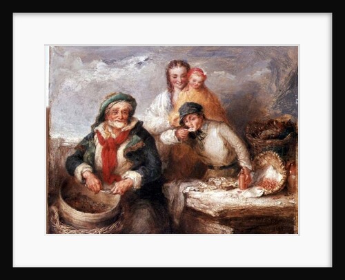 Sketch for 'Oysters, Young Sir?' by Henry Perlee Parker