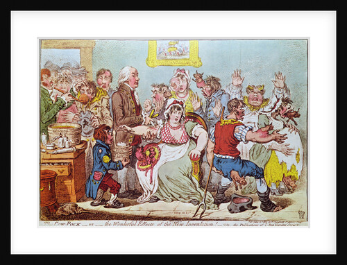 The Cow Pock or the Wonderful Effects of the New Inoculation by James Gillray