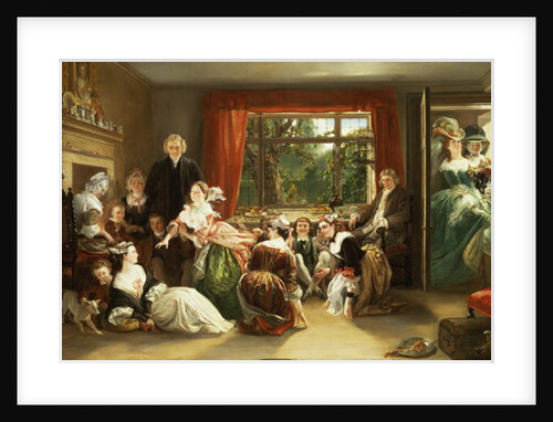 Hunt the Slipper at Neighbour Flamborough's by Daniel Maclise