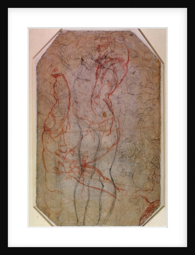 Study of Figures and the Creation of Adam by Michelangelo Buonarroti