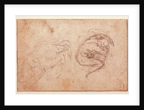Study of a Crouching Figure by Michelangelo Buonarroti