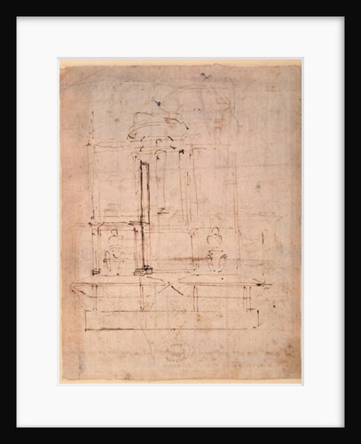 Design for the tomb of Pope Julius II by Michelangelo Buonarroti