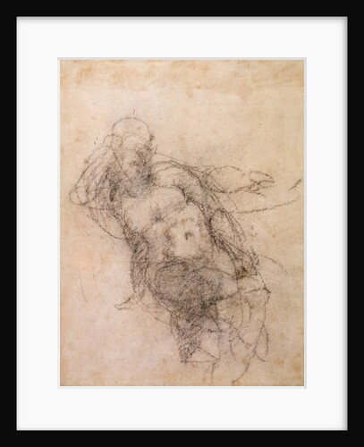 Study for Noah in 'The Drunkenness of Noah', 1508-12 by Michelangelo Buonarroti
