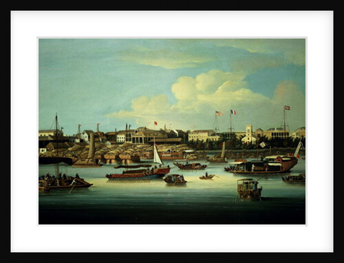 A View of the Hongs by George Chinnery