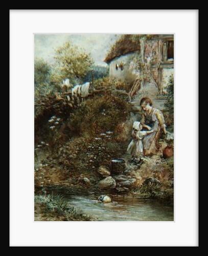 The Washing Day by Myles Birket Foster