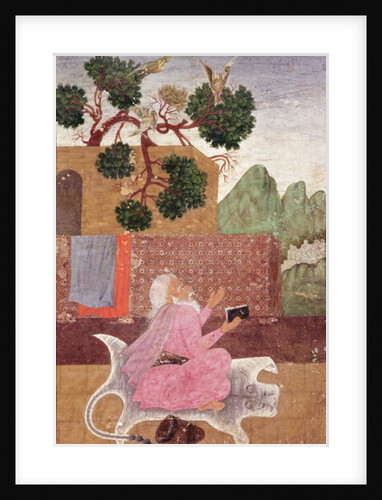 An ascetic on a tigerskin by School Indian