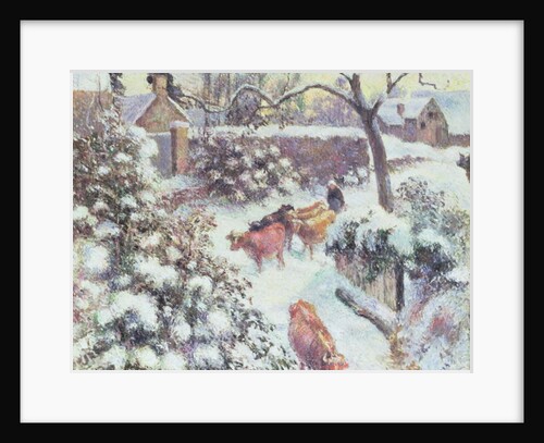 Effet de Neige a Montfoucault, 1882 by Camille Pissarro