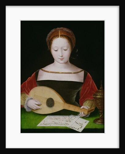 Mary Magdalene Playing a Lute by Master of the Female Half Lengths