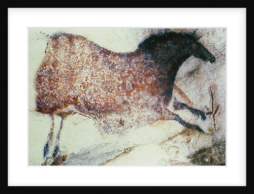 Rock painting of a galloping horse, c.17000 BC by Anonymous