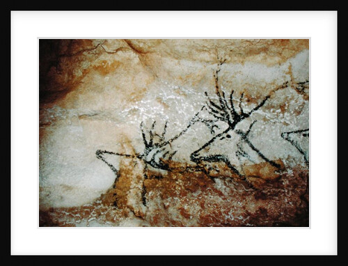 Frieze of deer, c.17000 BC by Prehistoric Prehistoric