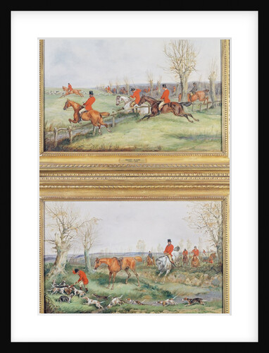 Pair of Hunting Scenes, 19th century by Henry Thomas Alken