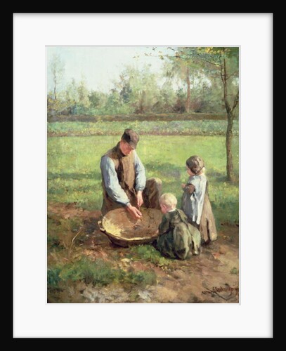 Watching Father Work by Albert Neuhuys