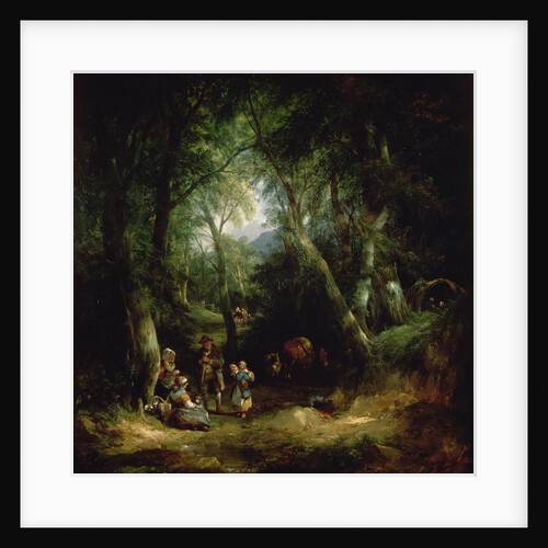 Gypsy Encampment in the New Forest, 19th century by William Snr. Shayer