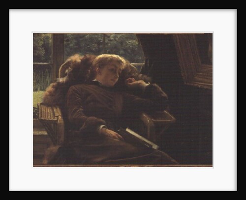 Reverie: Mrs.Newton reclining in a chair by James Jacques Joseph Tissot