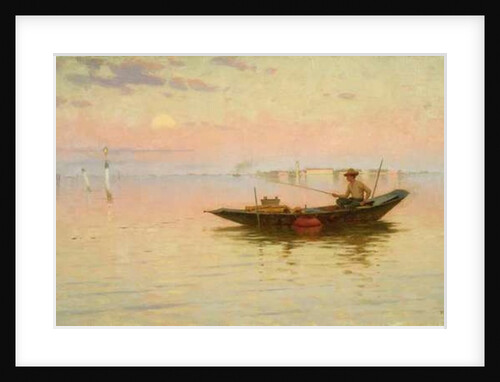 Fishing on the Lagoon, Venice, c.1890 by Walter Blackman