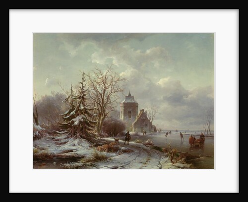 Winter Scene, 19th century by Andreas Schelfhout