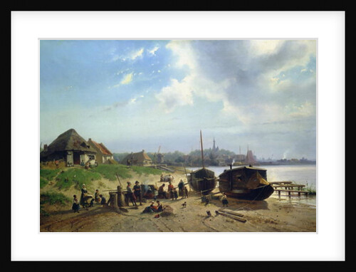 View of the Dutch Coast by Johan Gerard Smits