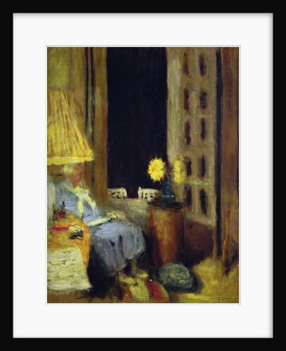 Madame Hessel in her Sitting Room, the Window opened into the Night, 1926-1939 by Edouard Vuillard