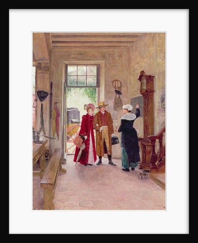 Arrival at the Inn by Charles Edouard Delort