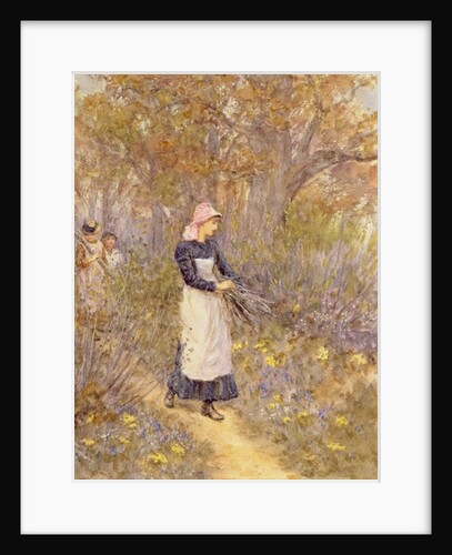 Gathering wood for mother by Helen Allingham