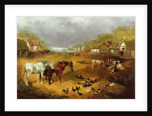 A farmyard in Spring, 19th century by John Frederick Herring Snr