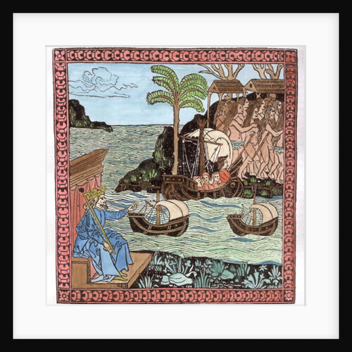 The Landing of Columbus by English School