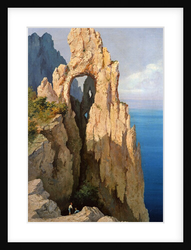 Rocks at Capri by Louis Eugene Gabriel Isabey