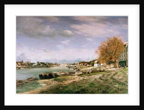 The old quay at Bercy, Paris, 1880 by Jean Baptiste Armand Guillaumin