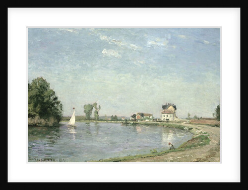 At the River's Edge, 1871 by Camille Pissarro