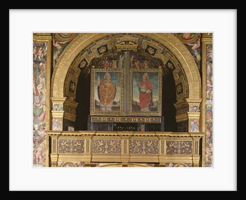 St. Bassianus and St. Ambrose, Bishop of Milan, 1507 by Matteo Chiesa