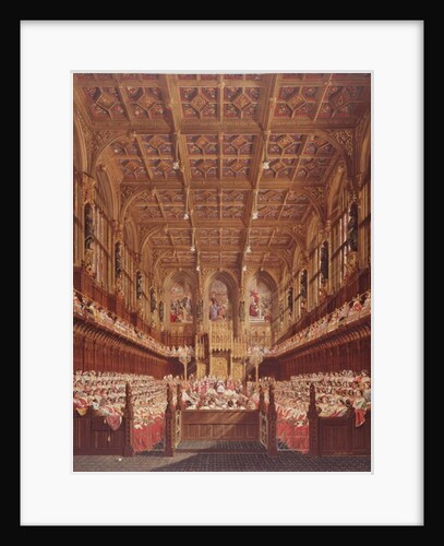 Queen Victoria in the House of Lords by Joseph (after) Nash