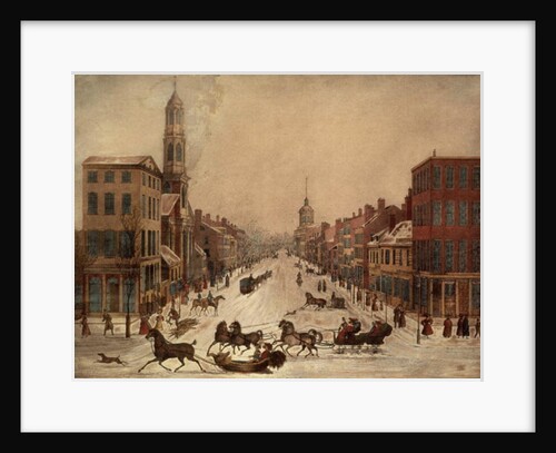 Wall Street in Winter by Peter Maverick