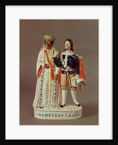 Staffordshire figure of Othello and Iago, c.1858 by English School