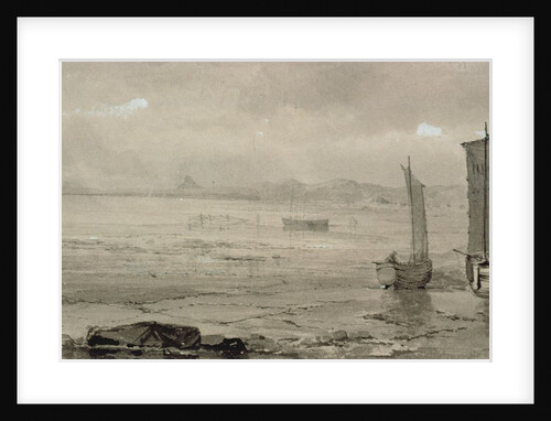 Seashore Study: Low Tide, with Fishing Boats and Fisherfolk, 19th century by William Collins
