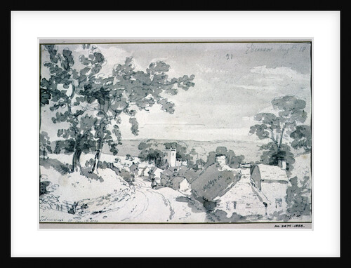 The Entrance to the Village of Edensor, 1801 by John Constable