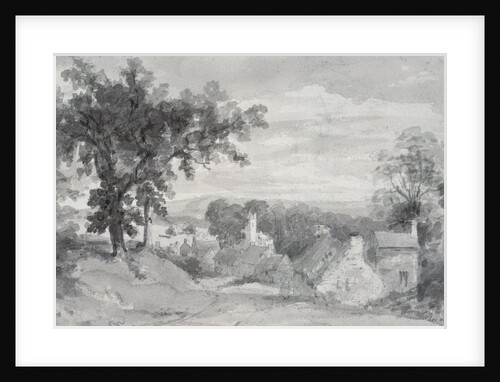 The Entrance to the Village of Edensor The Entrance to the Village of Edensor, 1801 by John Constable