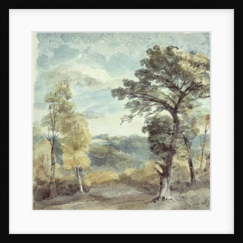 Landscape with Trees and a Distant Mansion by John Constable