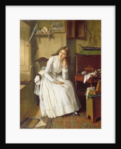Flo Dombey in Captain Cuttle's Parlour by William Maw Egley