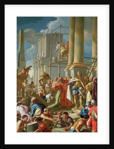 Classical Construction Scene by Francesco de Mura