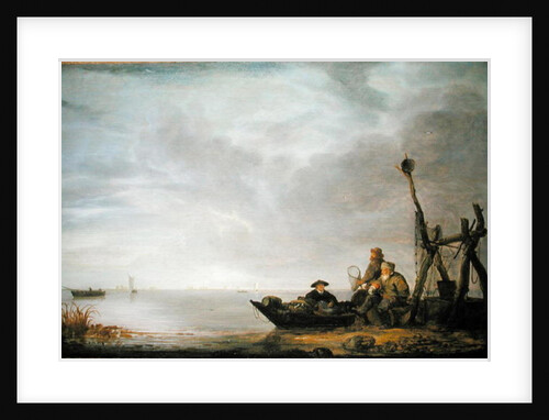 Fisherman on the Shore by Simon Jacobsz. Vlieger