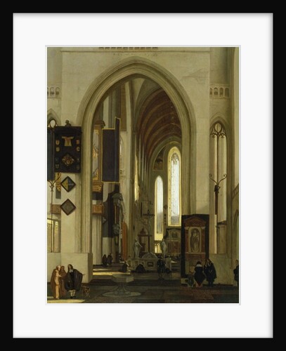 Interior of a Church with Figures, 1685 by Emanuel de Witte