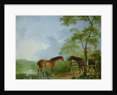 Mare and Stallion in a Landscape by Sawrey Gilpin
