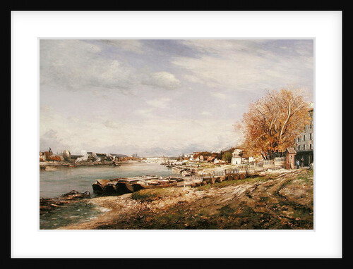 View of the Port of Bercy, Paris, 1880 by Jean Baptiste-Antoine Guillemet